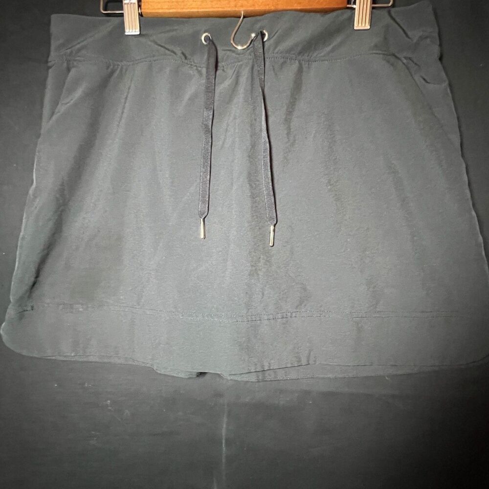 Gaiam Womens Athletic Skort Gray Drawstring Tennis Golf Yoga Running Shorts